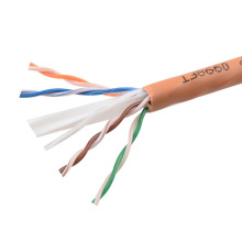 UTP CAT6 LSZH кабель Испытанная Fluke мягкая голая медная оранжевая